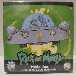 Rick And Morty Spaceship Medallion Figurine Limited Edition Collectible